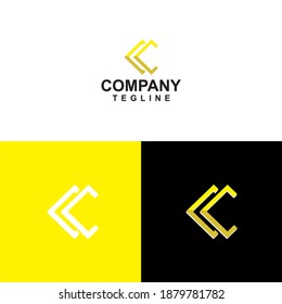 C letter icon vector design element template