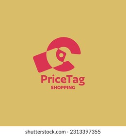 C letra icono de diseño de la plantilla de logotipo de etiquetas de precio vectorial. Comercio al por menor, compras, comercio electrónico, tienda en línea, tienda web, firma comercial