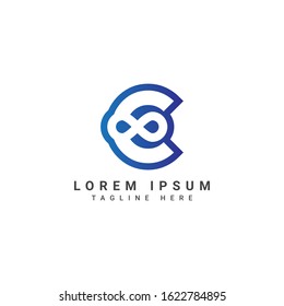 C Letter Infinity Logo Template Illustration Design