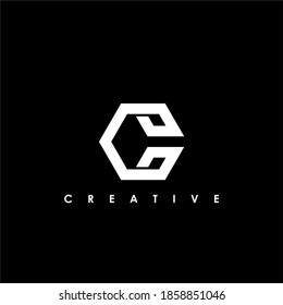 C Letter Initial Logo Design Template Vector Illustration	
