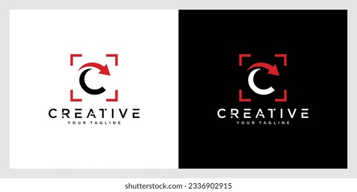 C Letter Initial Logo Design Vector Template