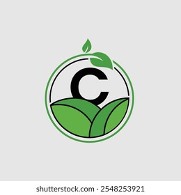 Letra C Vetor de modelo de design de logotipo inicial