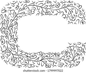 C Logo del vector de arte de la línea de letra. C Letra Logo con flor Art icono,diseño de símbolos