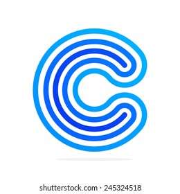 C letter line logo