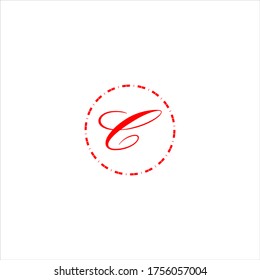 Diseño abstracto del logotipo de letra C