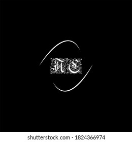 Abstraktes Design eines C-Buchstaben-Logos auf schwarzem Hintergrund