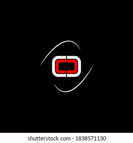 C C letter logo abstract design on black color background, cc monogram
