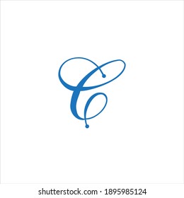 C letter logo abstract design on white color background. c monogram