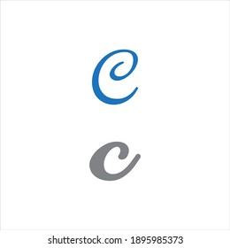 C letter logo abstract design on white color background. c monogram