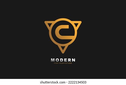 C-Brief-Logo abstrakt für Identitätsfirma. Alphabet Vorlage Vektorgrafik für Ihre Marke.