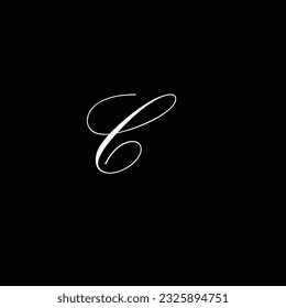 C letter logo with black background