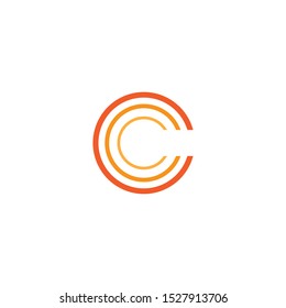 C Letter logo business template vector icon