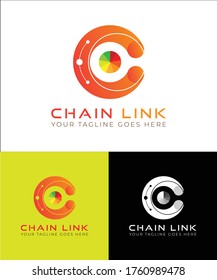 C Letter Logo, Chain Logo, Link Logo