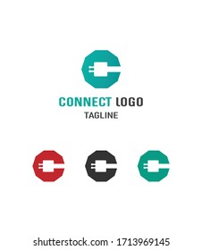 C Letter logo, Connect logo, Tech logo
