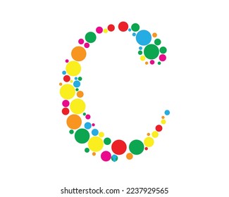 c logo de letra vector de diseño creativo 
plantilla 