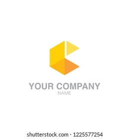 C letter Logo - Cube logo Vector