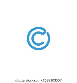 C letter logo design concept.
