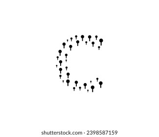 C letter logo design element