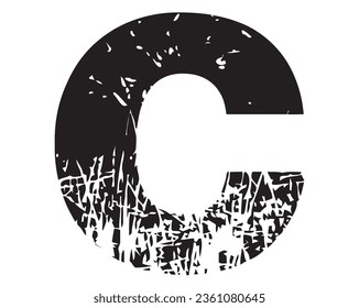 C letter logo design elements symbols