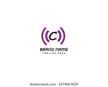 C-Buchstabe Logo Design Monogram