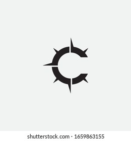 C letter logo design and sign