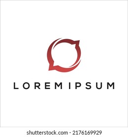C letter logo design technology elegant