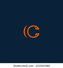 C letter logo design template elements. Modern abstract digital alphabet letter logo. Vector illustration.