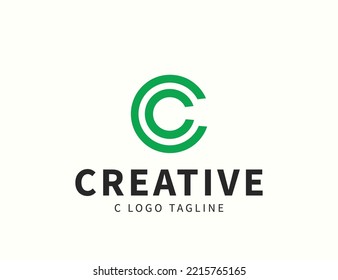 plantilla de diseño de logotipo de letra C