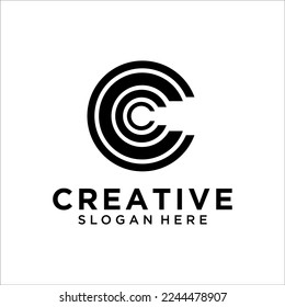 C Letter Logo Design Template