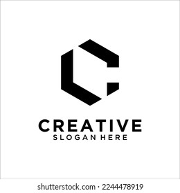 C Letter Logo Design Template