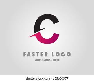 C Letter Logo Design Template Element