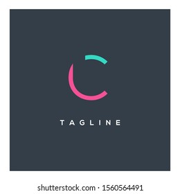 C letter logo design vector template