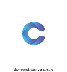 Diseño del logotipo de letra C, material vectorial y fotos