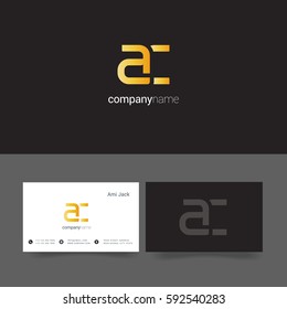 A & C Letter logo design vector element