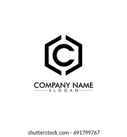 C letter logo design vector