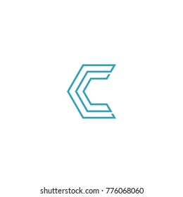 C Letter Logo Design Vector Template, Modern Illustration