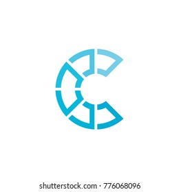 C Letter Logo Design Vector Template, Modern Illustration
