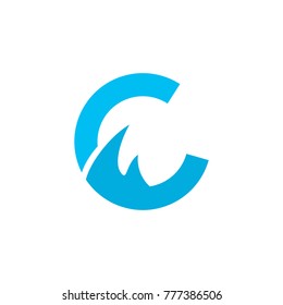 C Letter Logo Design Vector Template