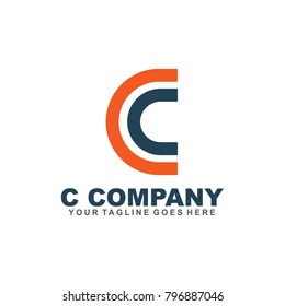 C letter logo design vector template