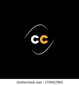 C C letter logo emblem design