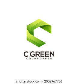 C Letter Logo Gradient Colorful Abstract