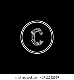 Logo-Symbol für C-Buchstaben
