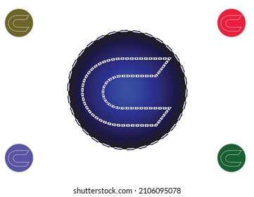 C letter logo and icon design template
