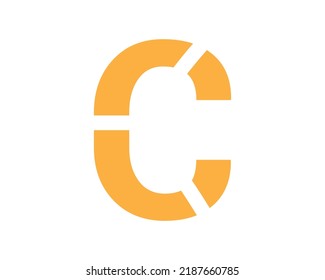 C letter logo icon design template elements.