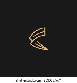 Icono de logotipo de letra C, logotipo de tecnología C, logotipo mínimo de C