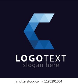 C Letter Logo icon vector template