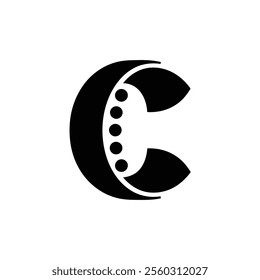 C letter logo icon vector illustration