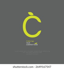 
C letter logo, icon vector format