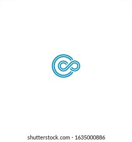 C letter logo infinity symbol  