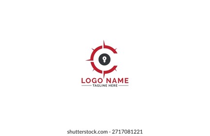 C letter logo with lock icon, Vector security logo designs concept, shield logo designs